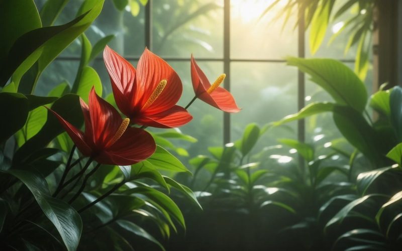 Flamingóvirág (Anthurium) gondozása: Trópusi hangulat a lakásban