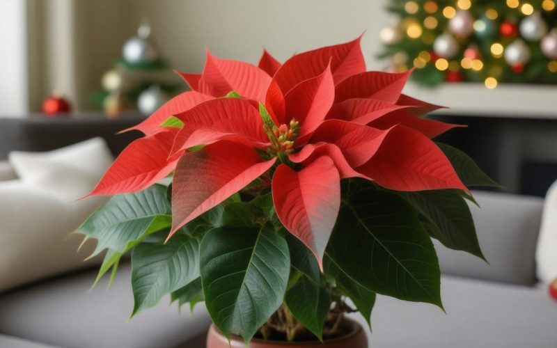 Mikulásvirág (Euphorbia pulcherrima) ápolása ünnepek után is