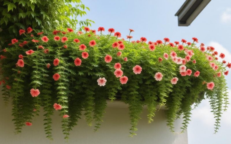 Csüngő petúnia (Petunia x hybrida) ápolása balkonládában