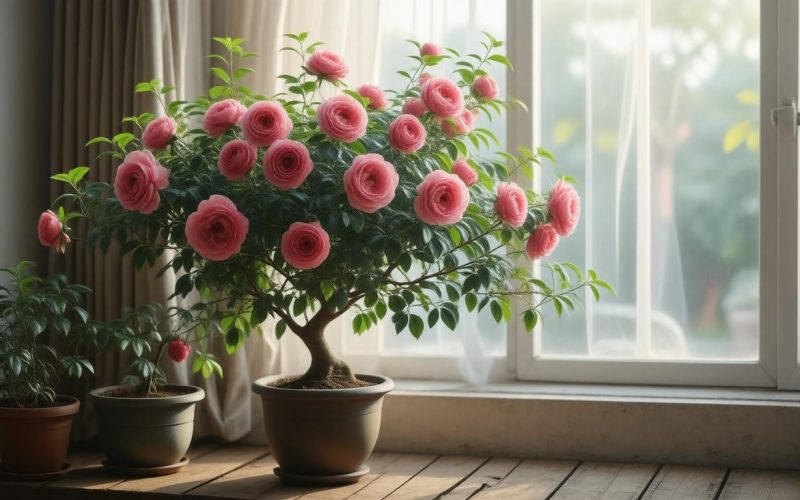 Kínai rózsa (Rosa chinensis) gondozása cserépben