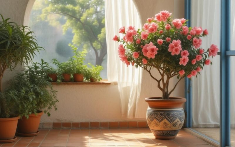 Szobai leander (Nerium oleander) gondozása: Mediterrán hangulat