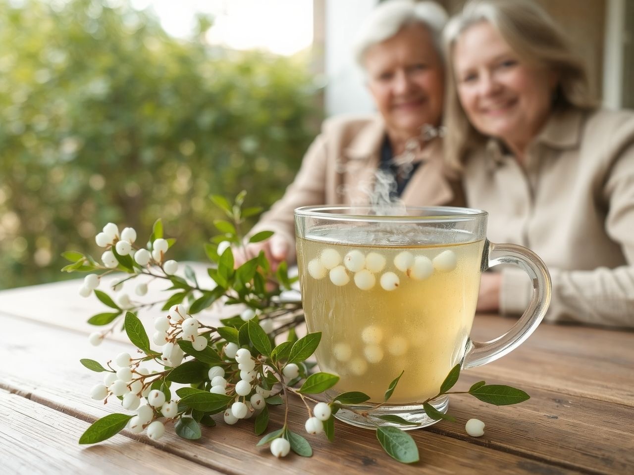 A fehér fagyöngy tea segít csökkenteni a vérnyomást.