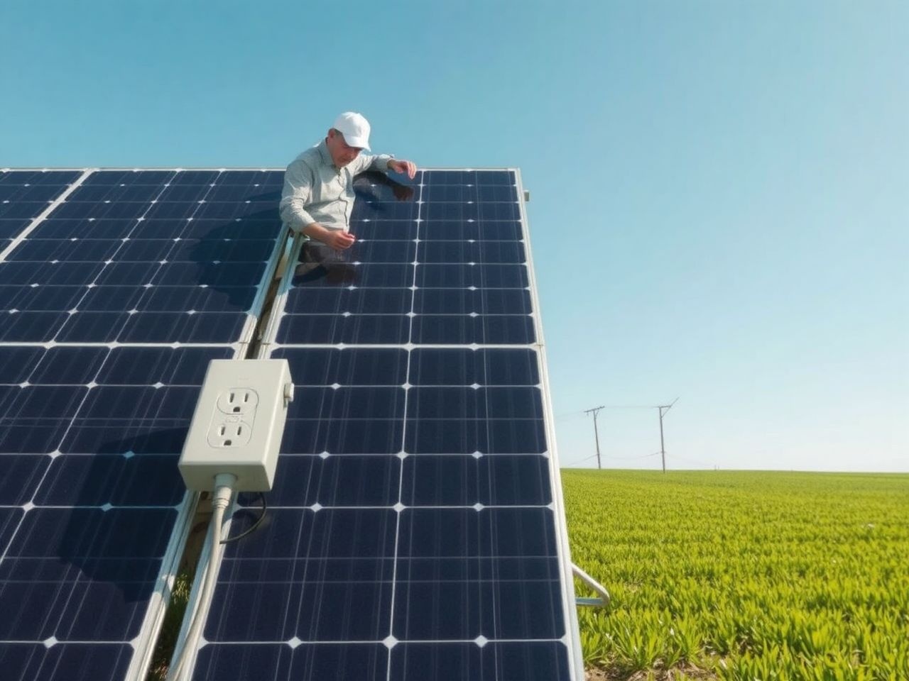 A fotovoltaikus rendszer napfényből elektromosságot állít elő hatékonyan.