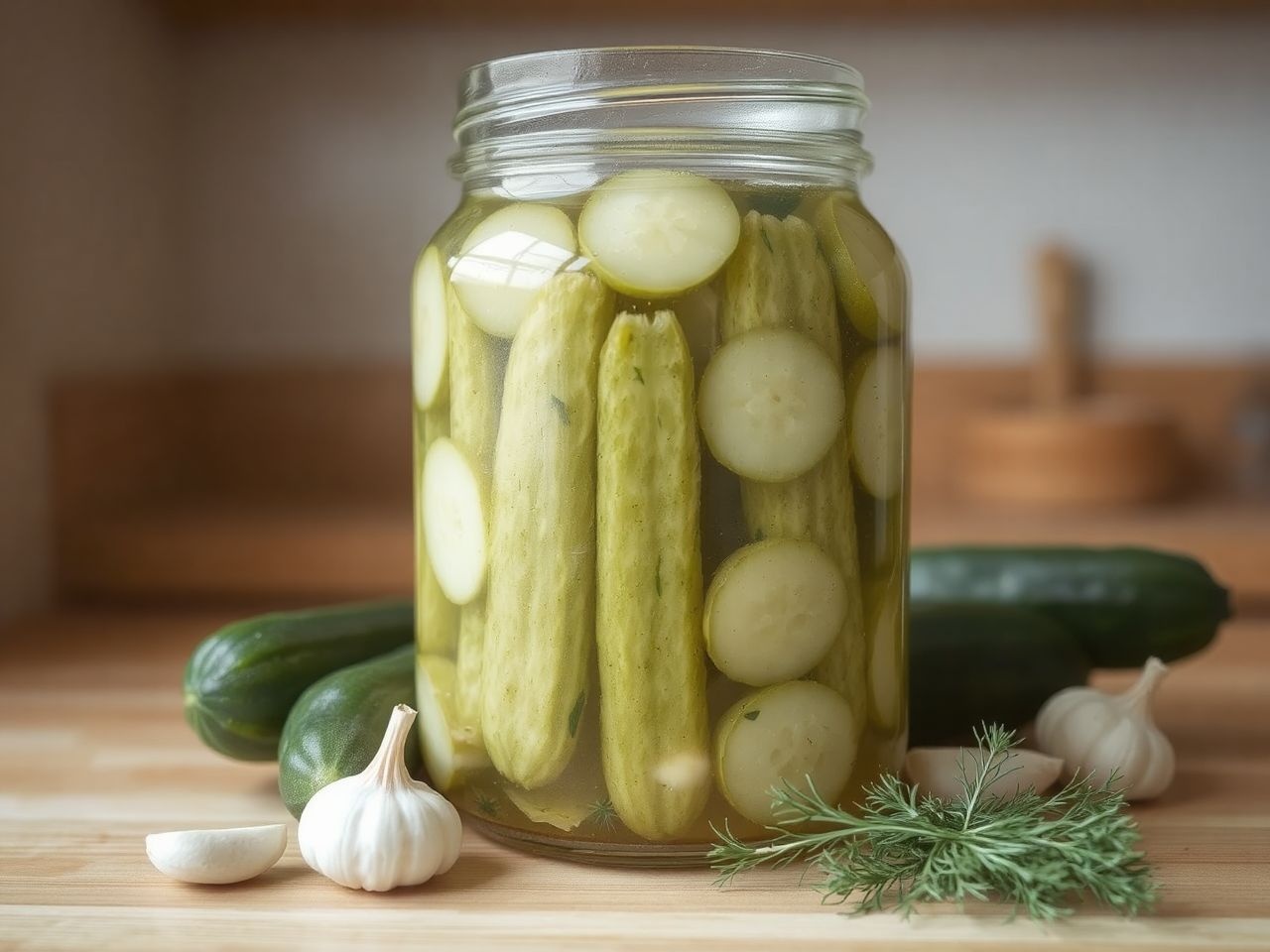 A kovászos uborka élő tejsavbaktériumokkal támogatja a bélflórát.