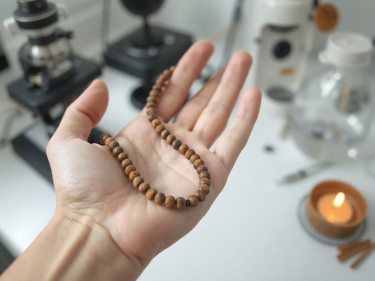 A rudraksha mala csökkenti a stresszt és erősíti az immunrendszert.