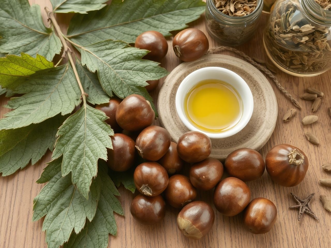 A gesztenye serkenti a vérkeringést és enyhíti a visszértágulatot.
