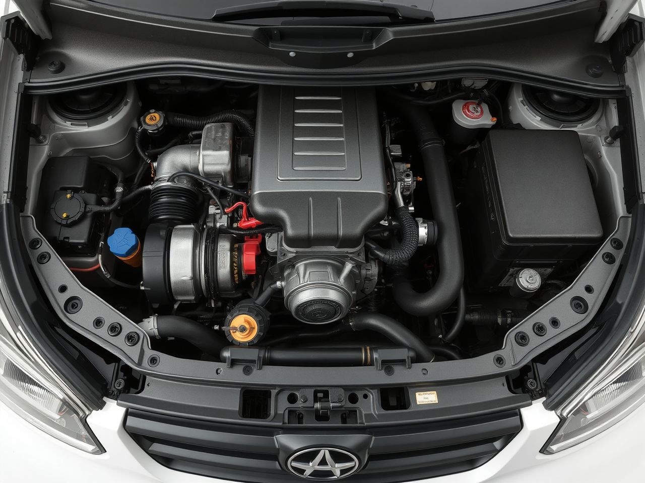 A kompakt boxer motor optimális helykihasználást és stabilitást biztosít.