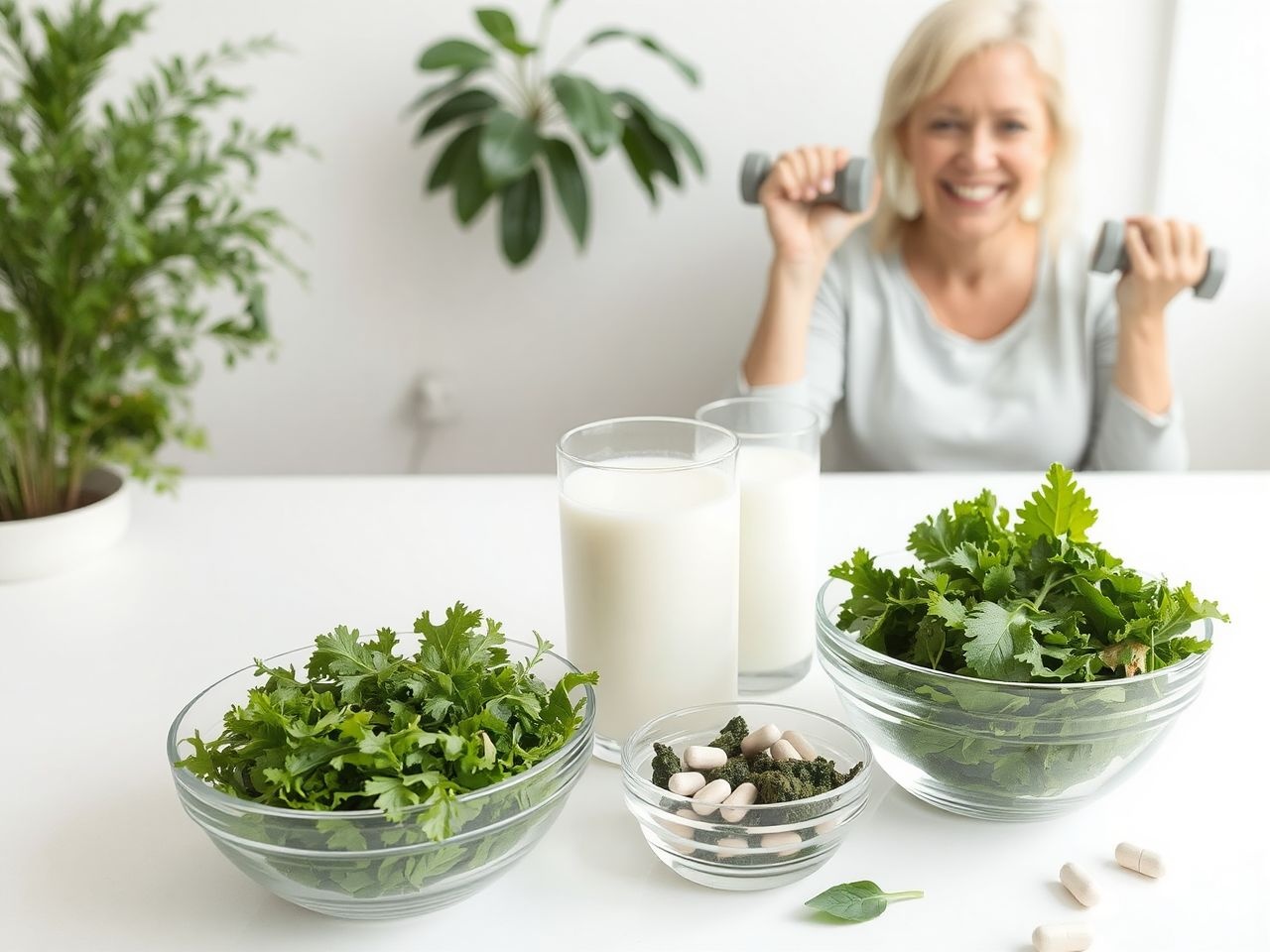 A K-vitamin segíti a kalcium beépülését az erős csontokba.