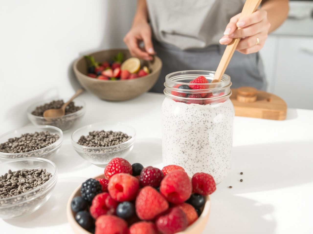 A chia mag gazdag omega-3-ban, ideális smoothie-khoz.