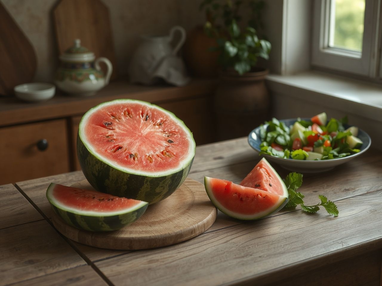 A dinnye népszerű nyári frissítő a magyar konyhában.