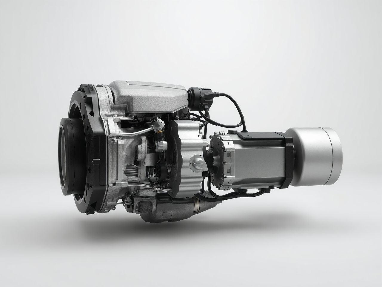 A hibrid hajtás elektromos és belső égésű motor együttműködése.