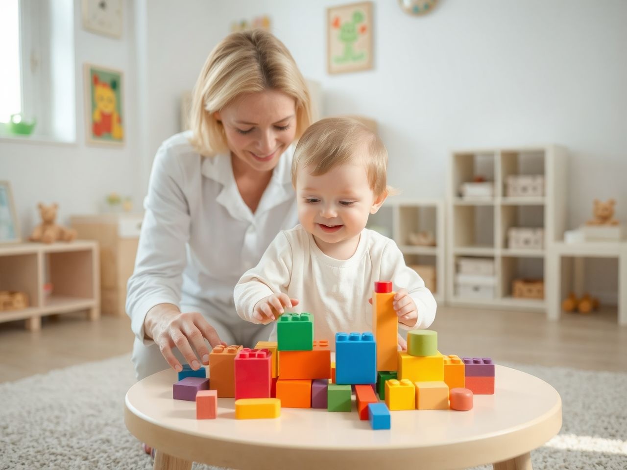 A játék alapvető az érzelmi és szociális fejlődéshez bölcsődében.