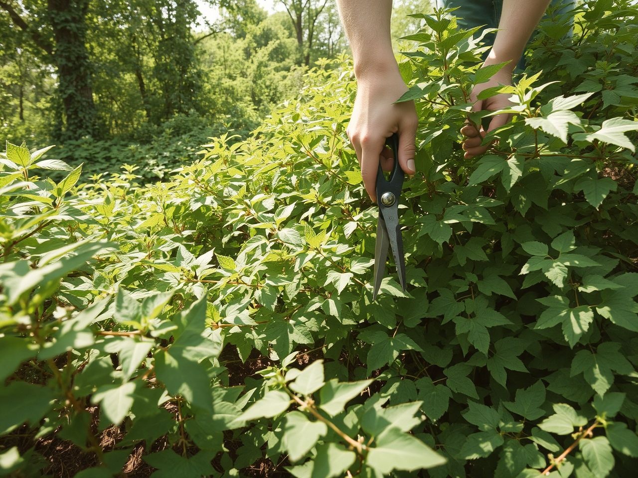 A kudzu irtása vegyszeres és biológiai módszerekkel a leghatékonyabb.