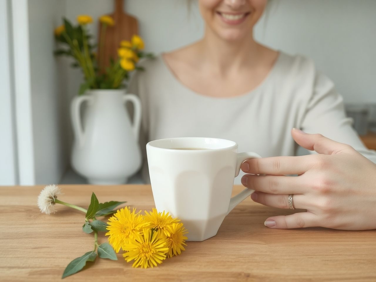 A pitypang tea segíti az emésztést és méregtelenít.