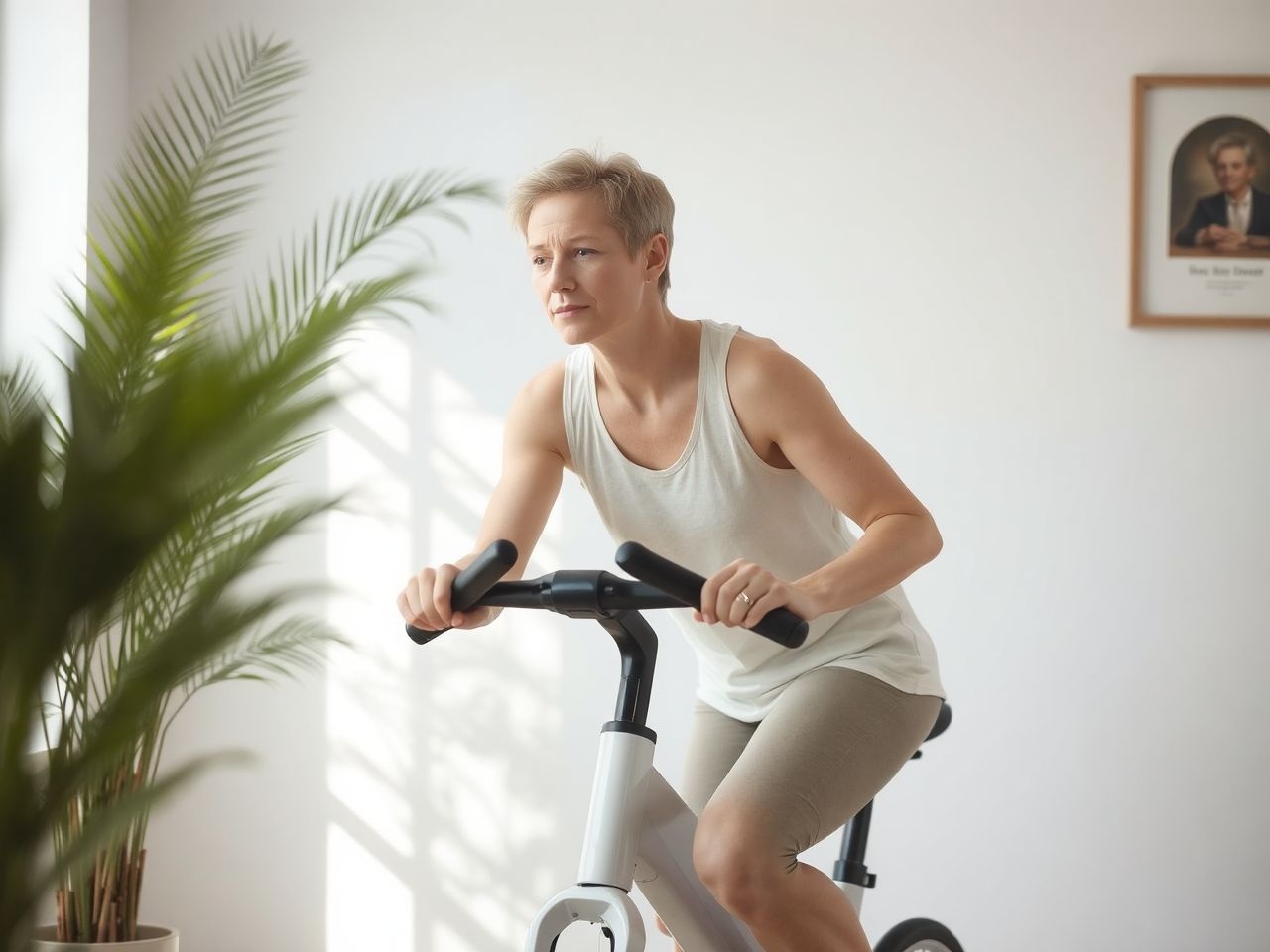 A szobabiciklizés csökkenti a stresszt és javítja a hangulatot.