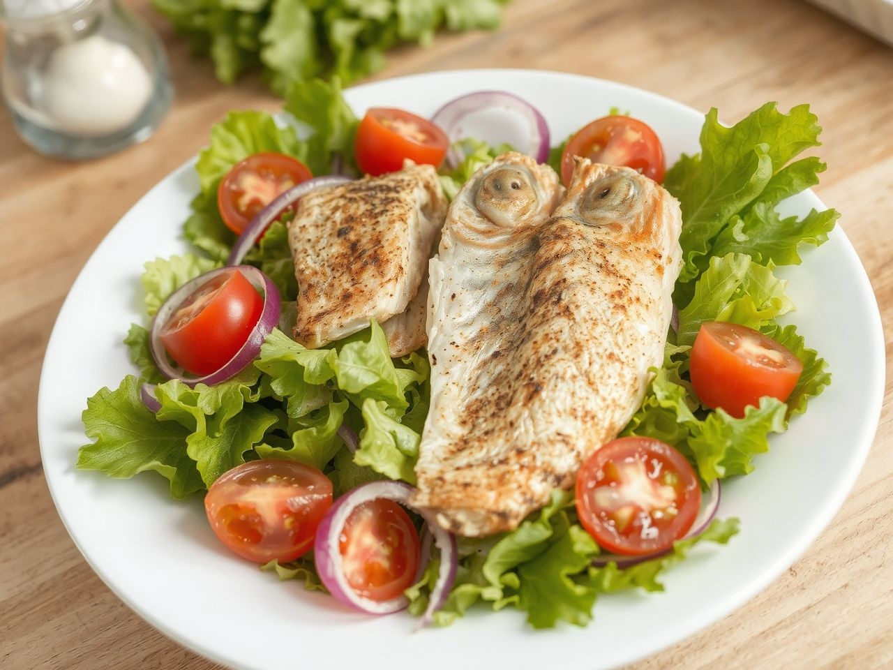 A tökéletes keszegsaláta friss fűszerekkel fokozza az ízeket.