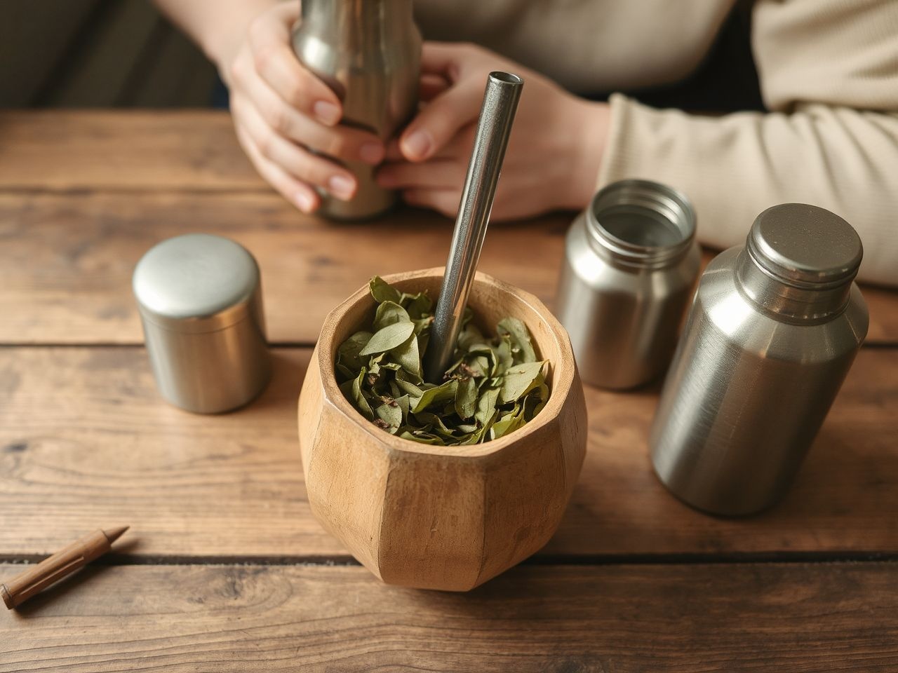 A yerba mate fogyasztása közösségi élmény Dél-Amerikában.