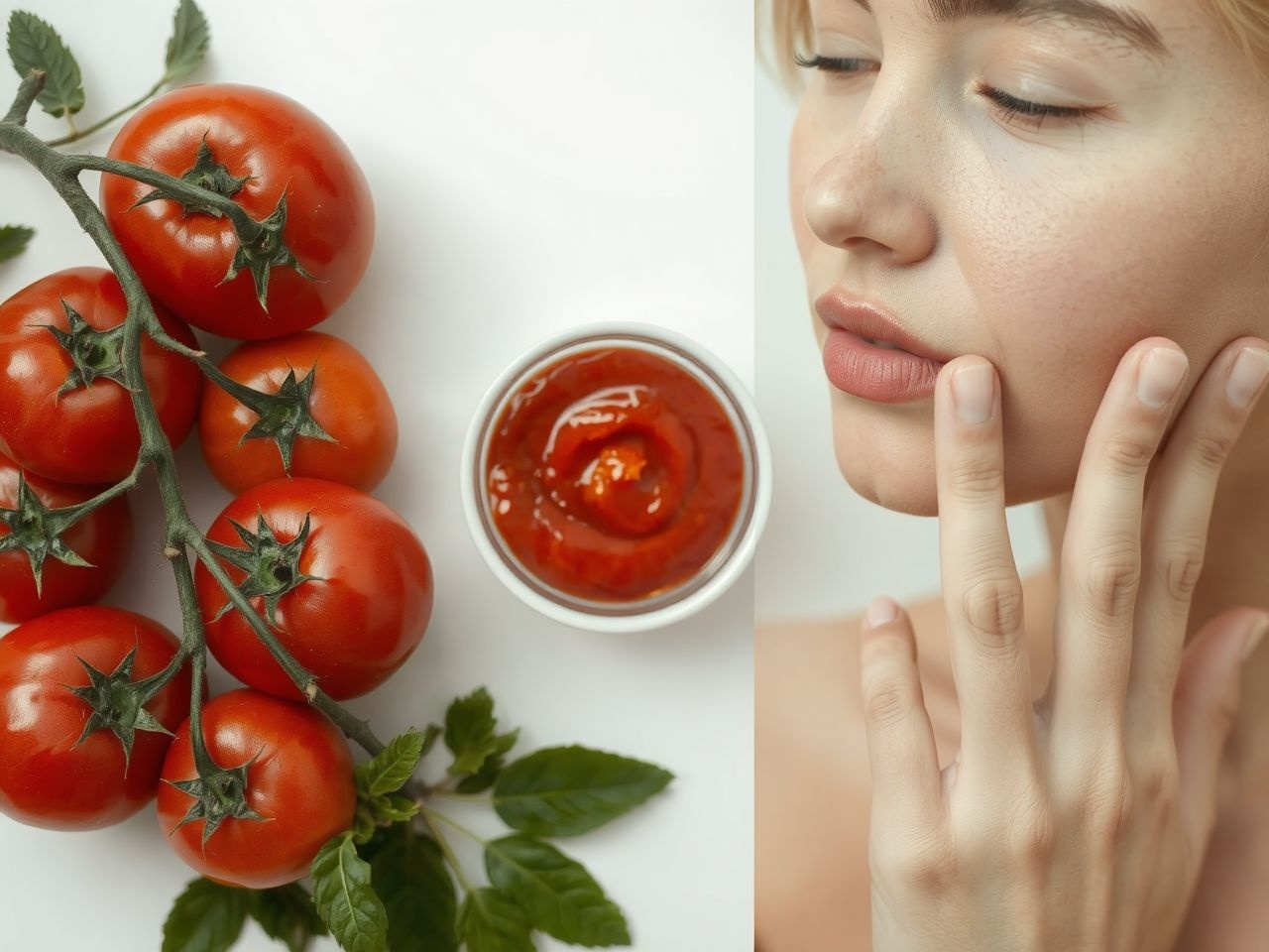 A paradicsom természetes gyulladáscsökkentőként segít az akné ellen.