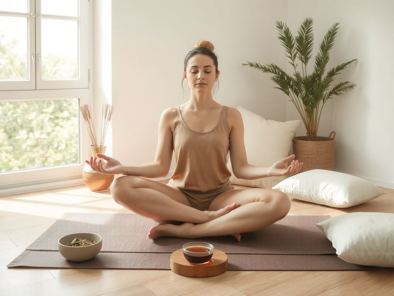 A meditáció és a gyógynövények holisztikus módon javítják az alvást.