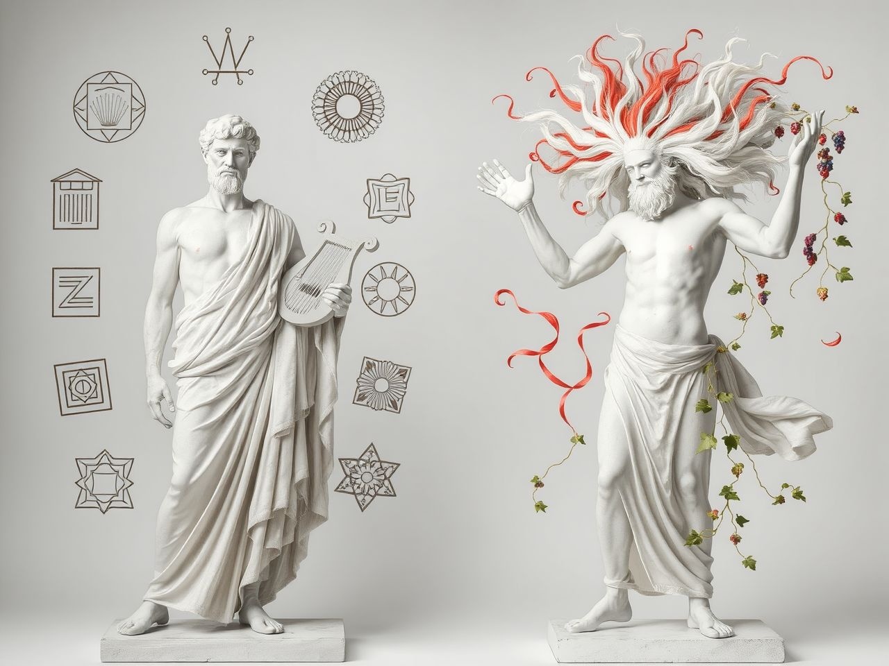 Az apollóni és dionüszoszi ellentét a művészet alapja.