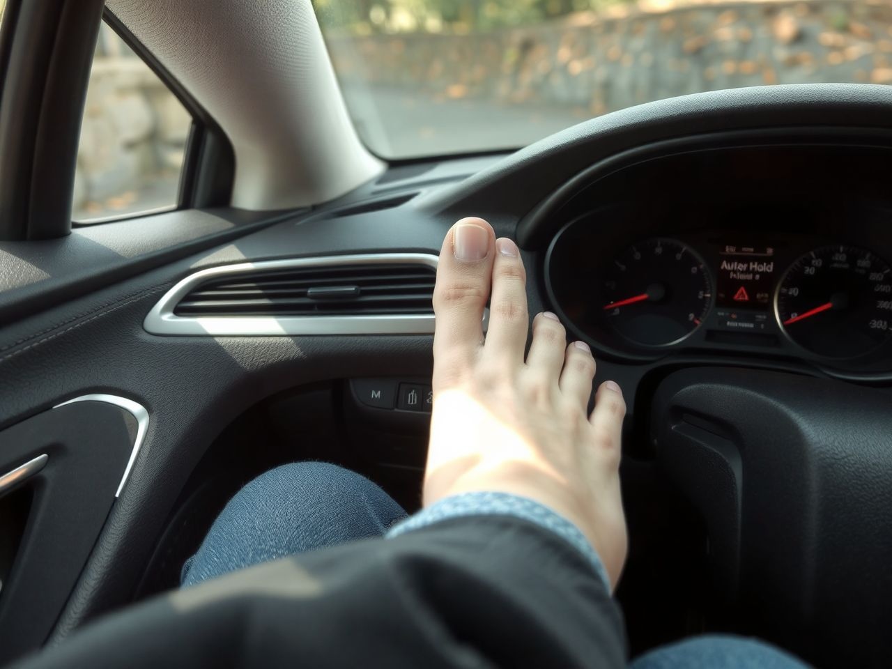 Az Auto Hold megakadályozza a jármű véletlen elgurulását fékezés nélkül.