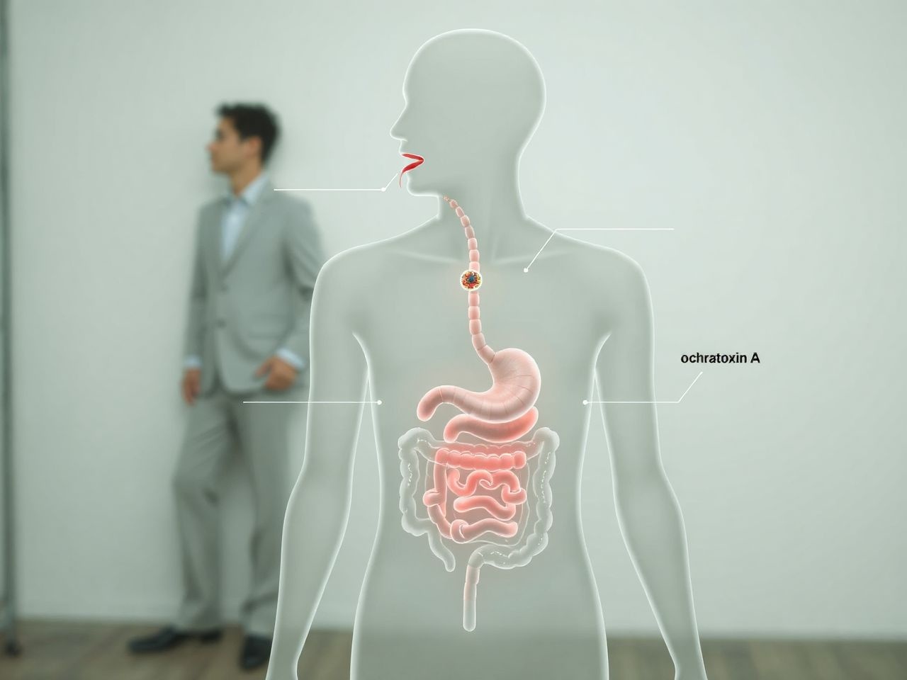 Az ochratoxin A főleg élelmiszeren keresztül jut a szervezetbe.
