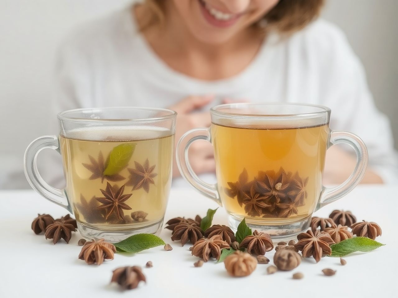 Az ánizs tea hatékonyan csökkenti a puffadást és görcsöket.