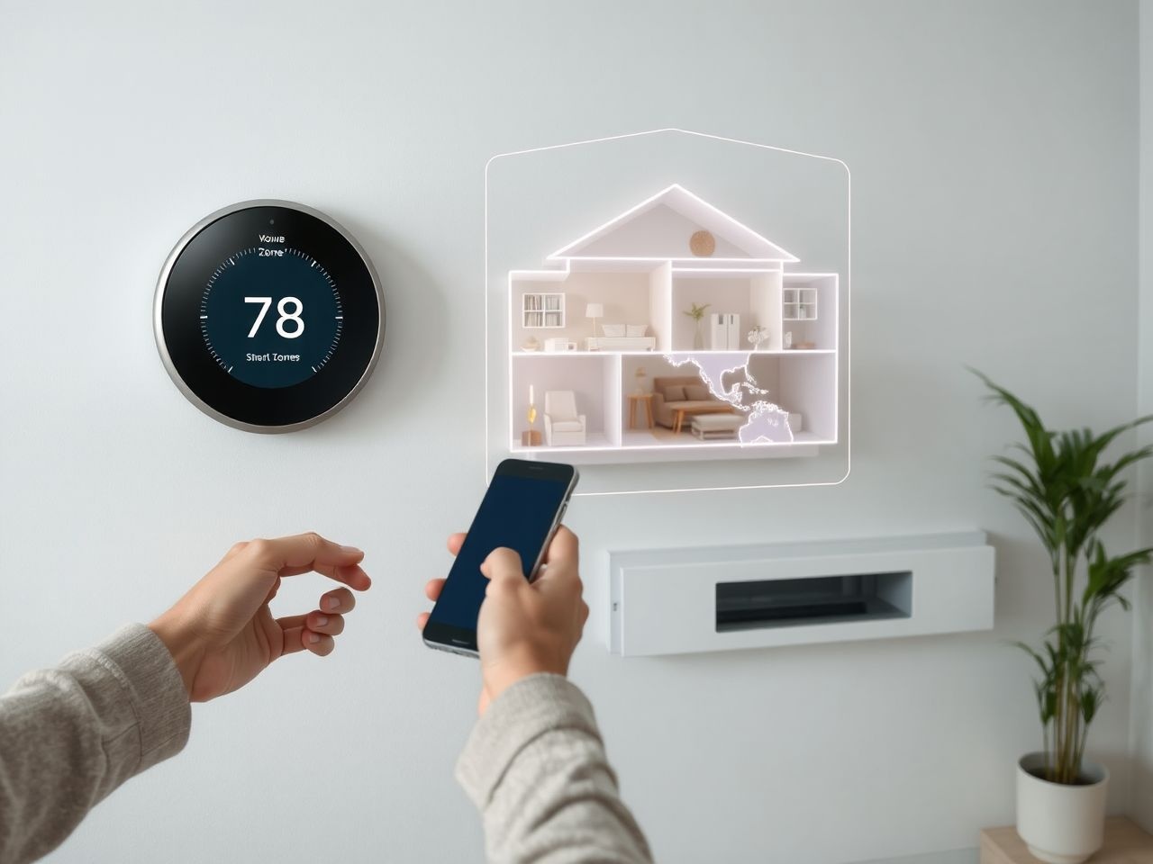 A geofencing automatikusan optimalizálja a fűtést otthonod körül.