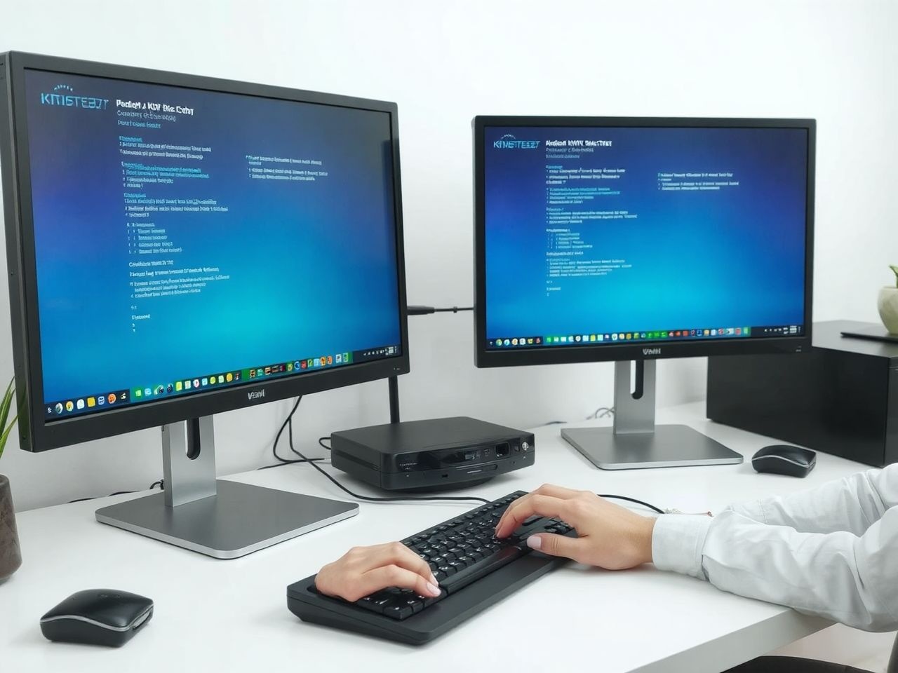 KVM switch tökéletes szervertermek és irodai munkaállomások kezeléséhez.