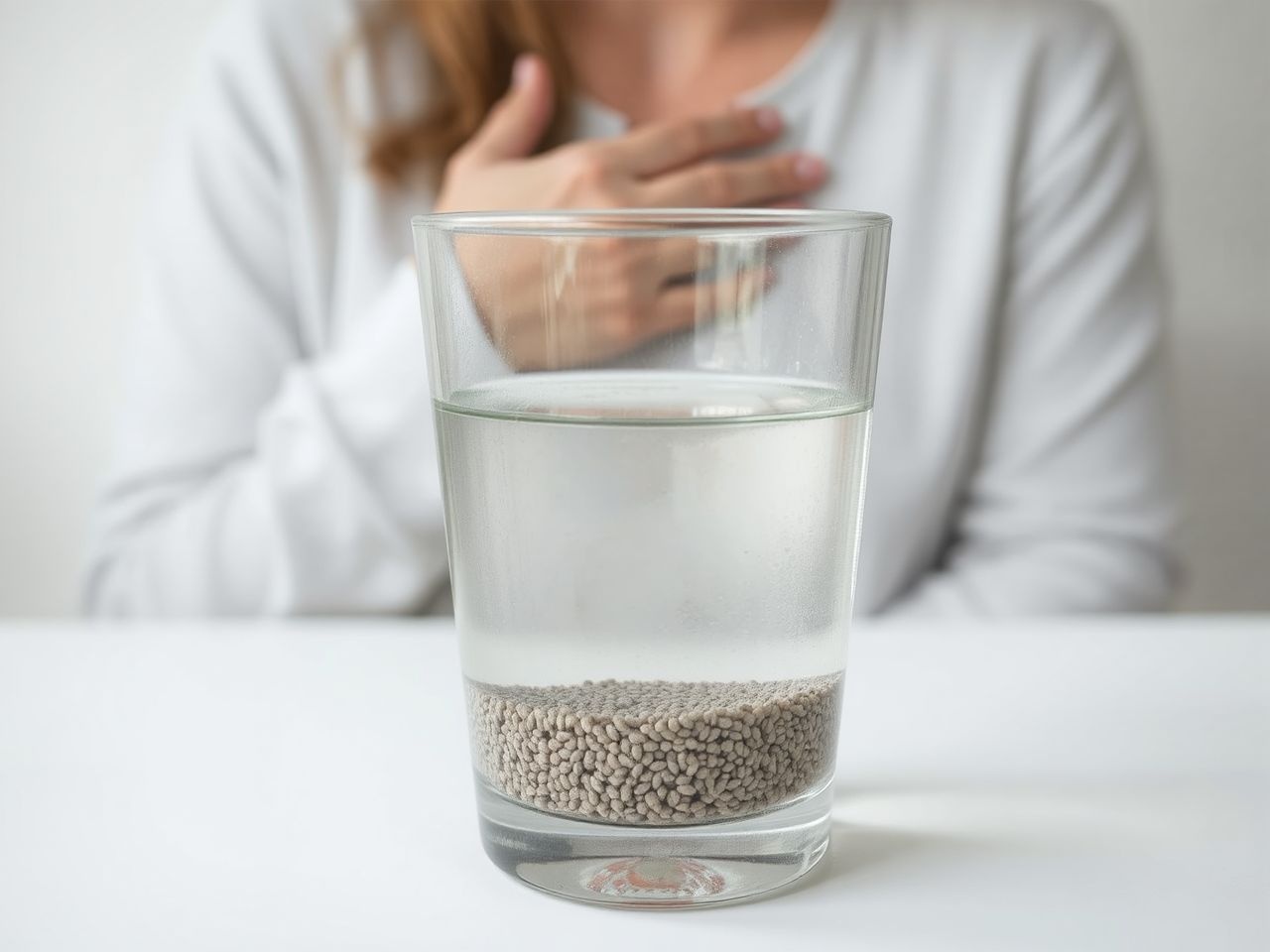 A chia mag megduzzadva fulladásveszélyt okozhat nyeléskor.
