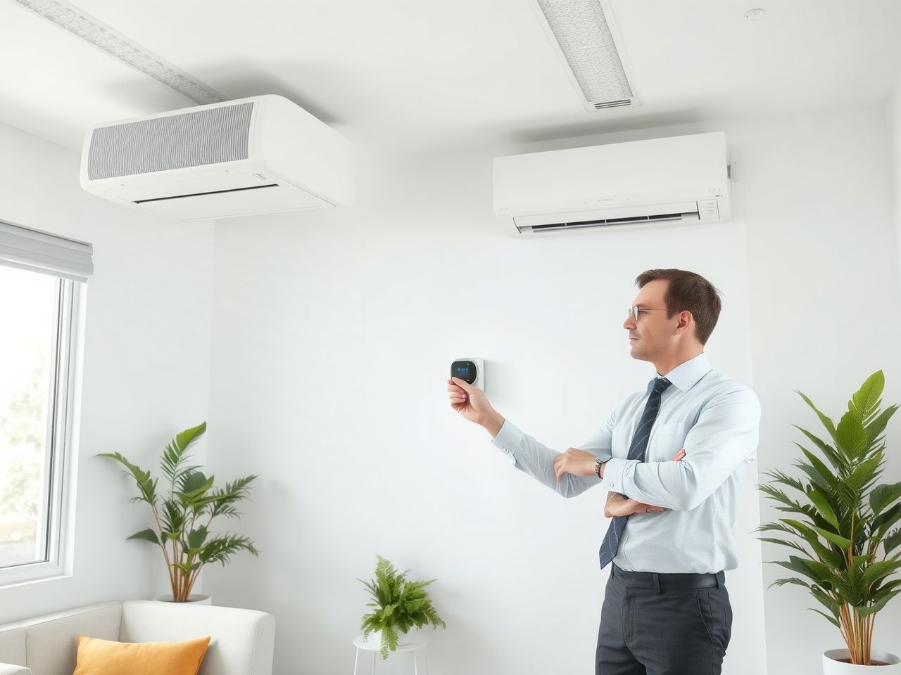 A VRV rendszer szabályozza a hűtést, minimalizálva az energiafogyasztást.