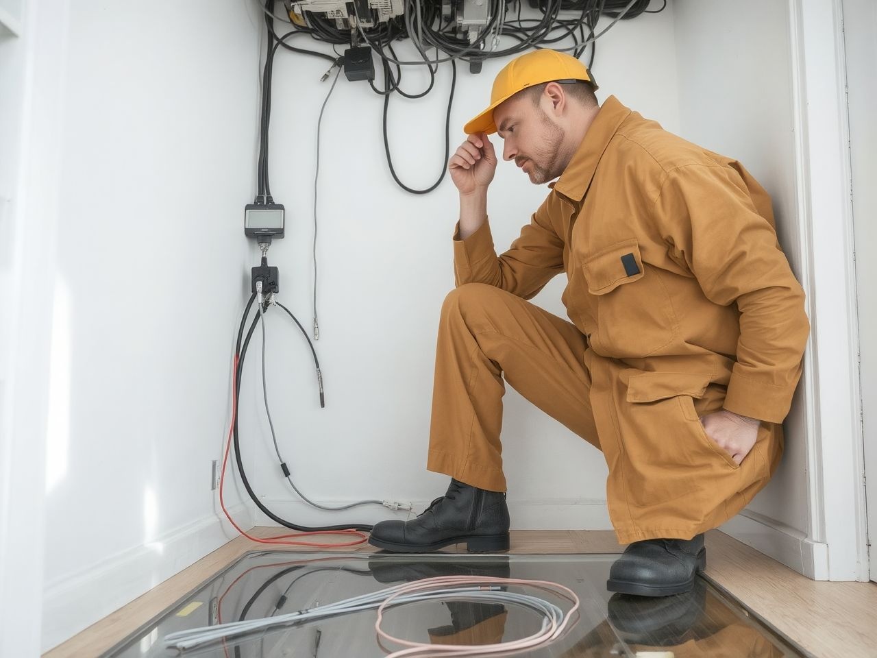 Az elektromos padlófűtés telepítése csak engedéllyel végezhető!