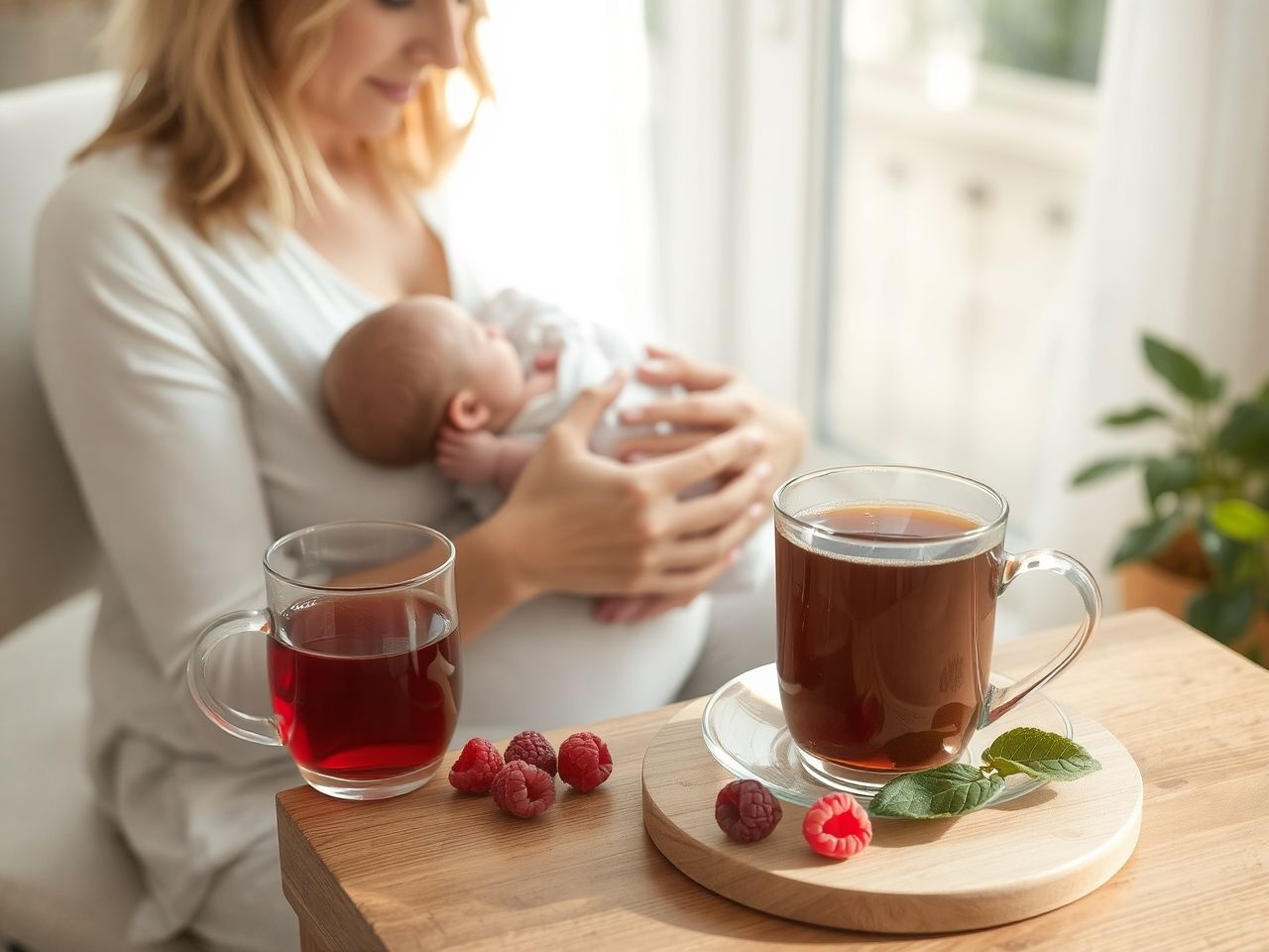 A málnalevél tea támogatja a szülés utáni gyors regenerációt.