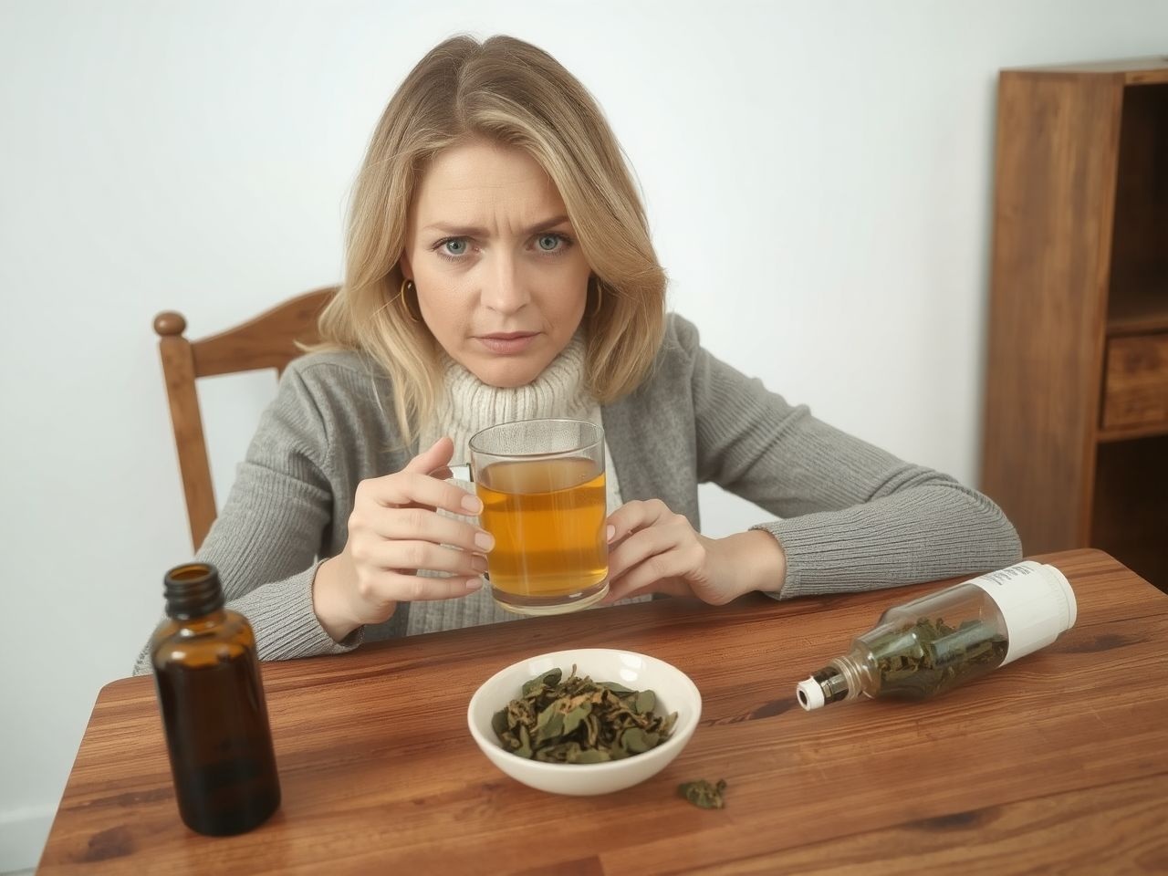 Az üröm tea terhesség alatt szigorúan ellenjavallt mellékhatások miatt.