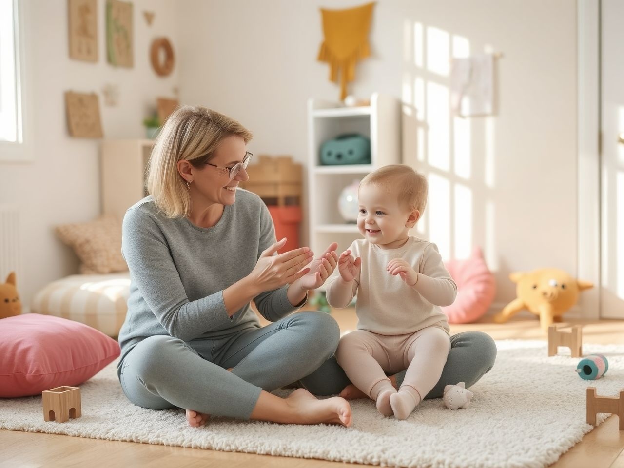 A mondókák játékosan fejlesztik a gyerekek mozgás- és beszédkészségét.