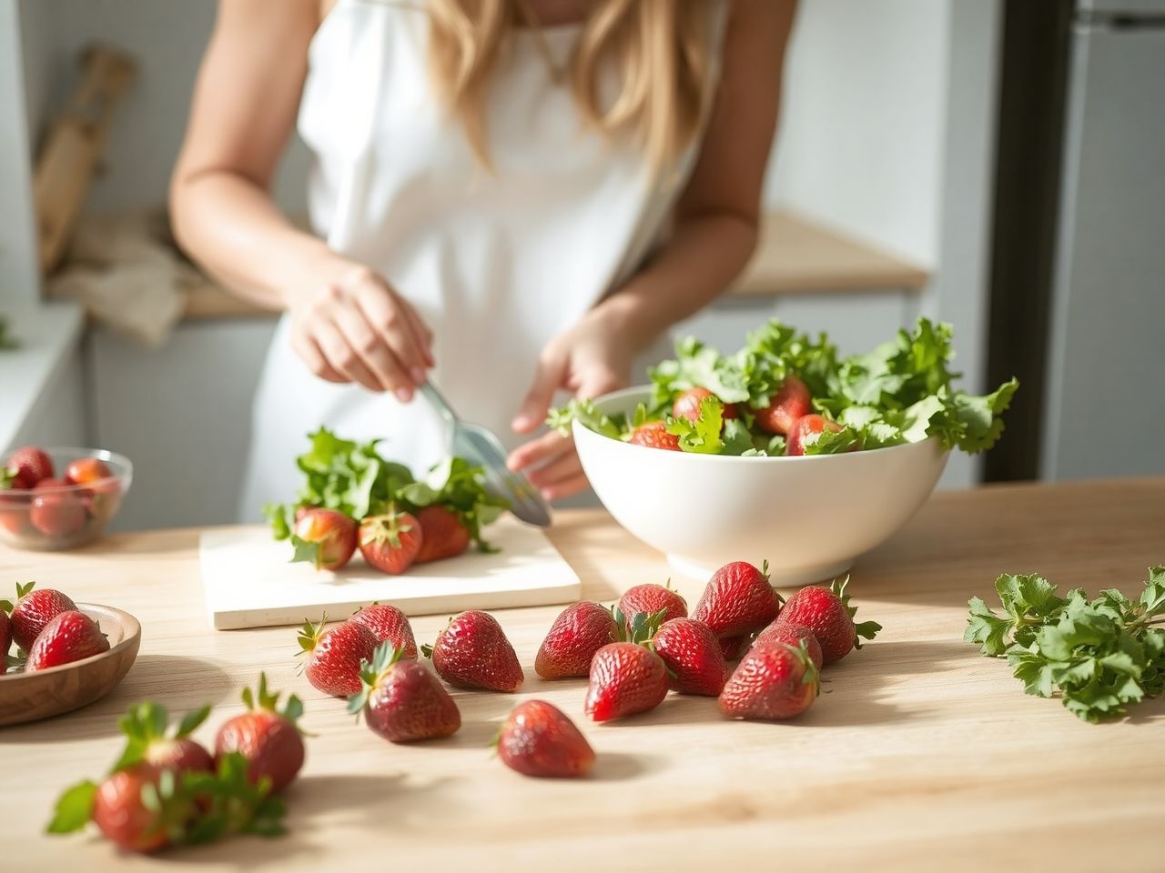 Az eper gazdag C-vitaminban, ideális reggeli gyümölcs.