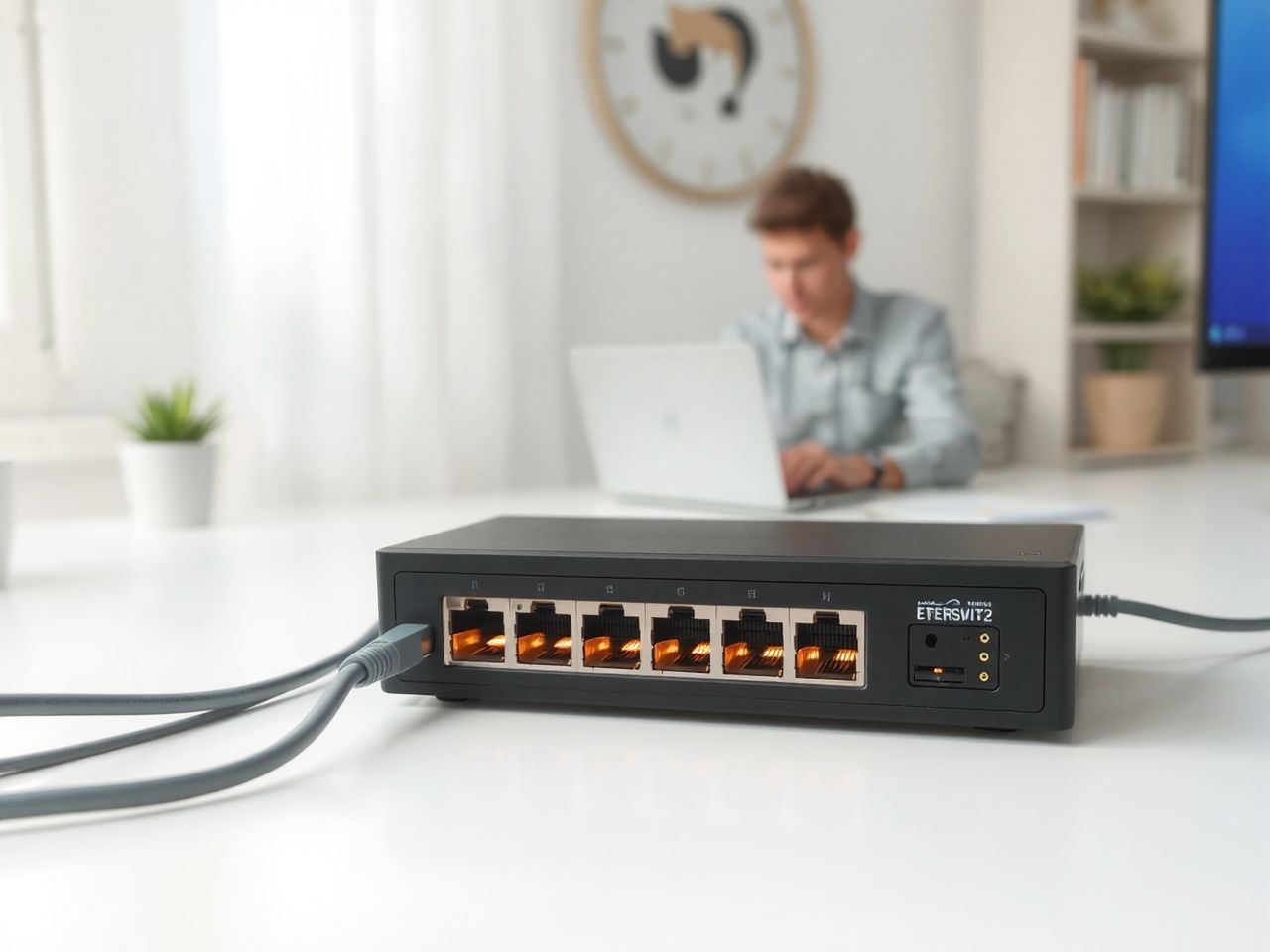 Az Ethernet switch intelligensen továbbítja az adatokat hálózatodban.