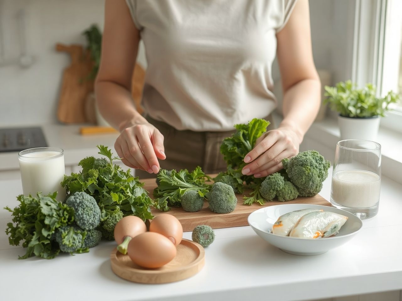A K-vitamin fő forrásai a zöld leveles zöldségek és fermentált ételek.