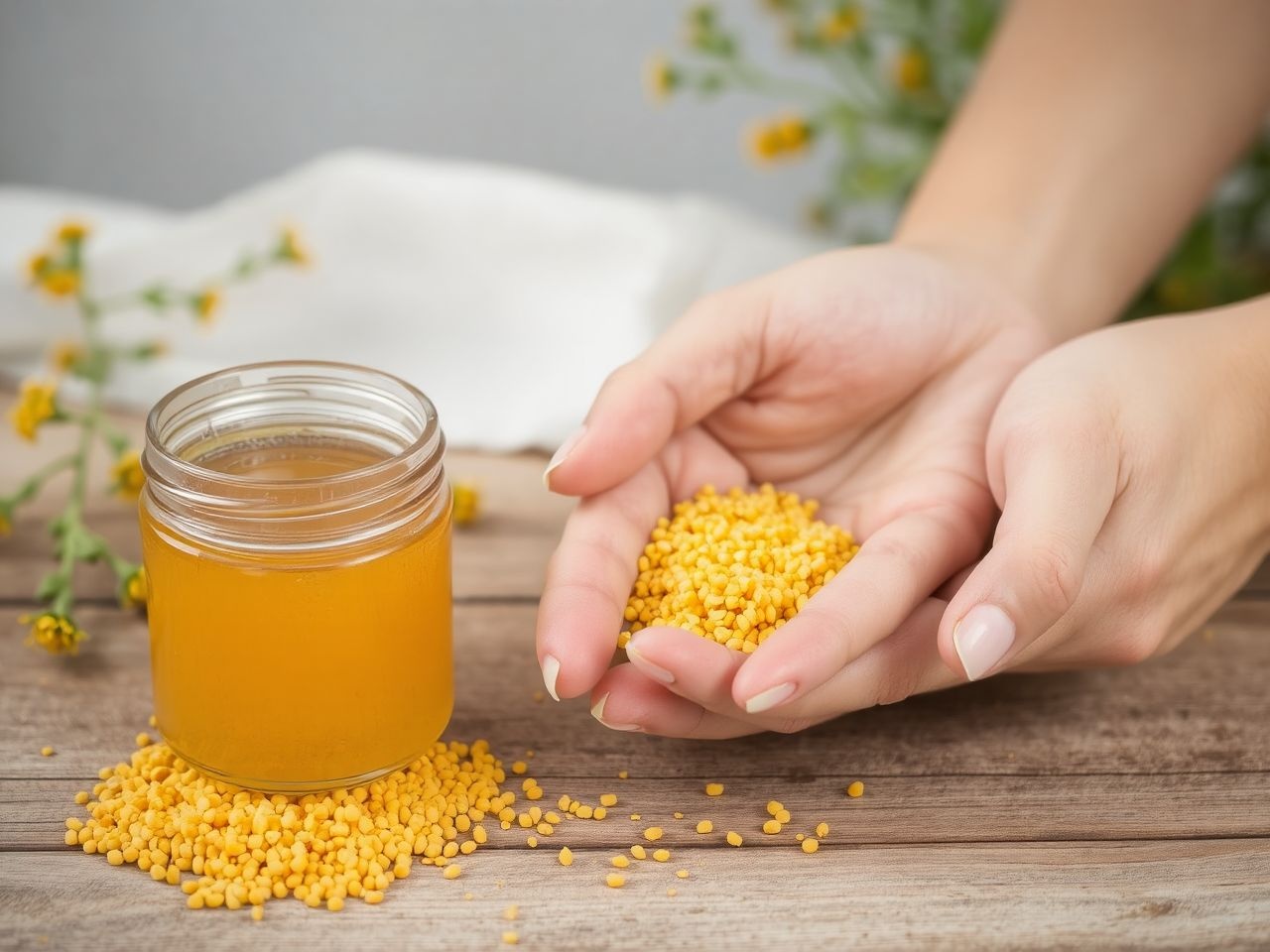 A virágpor gazdag antioxidánsokban, támogatja a bőr regenerálódását.