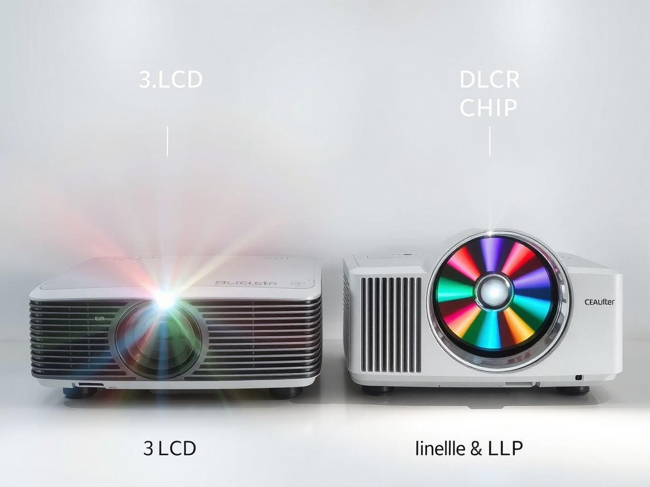 A 3LCD élénk színek, míg a DLP éles kontrasztot kínál.