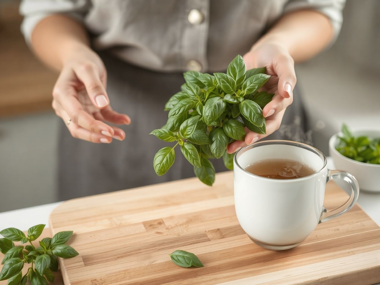 A bazsalikom frissítő tea formájában segíti az emésztést.