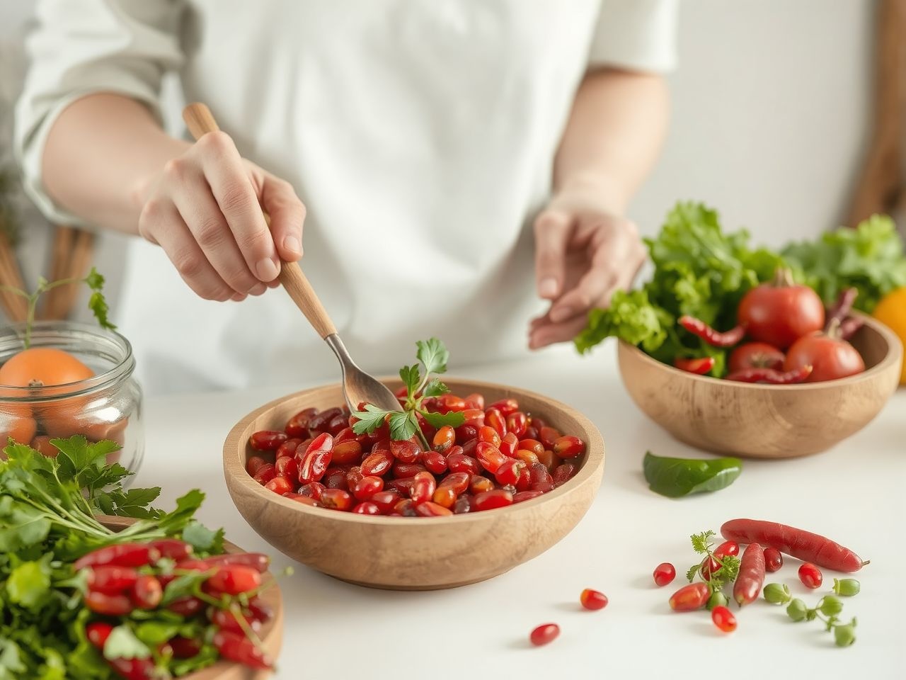 A goji bogyó italokhoz, salátákhoz és desszertekhez egyaránt kiváló.
