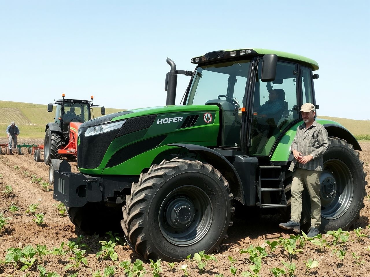 A Hoffer traktor akár szántásra, akár vetésre is ideális.
