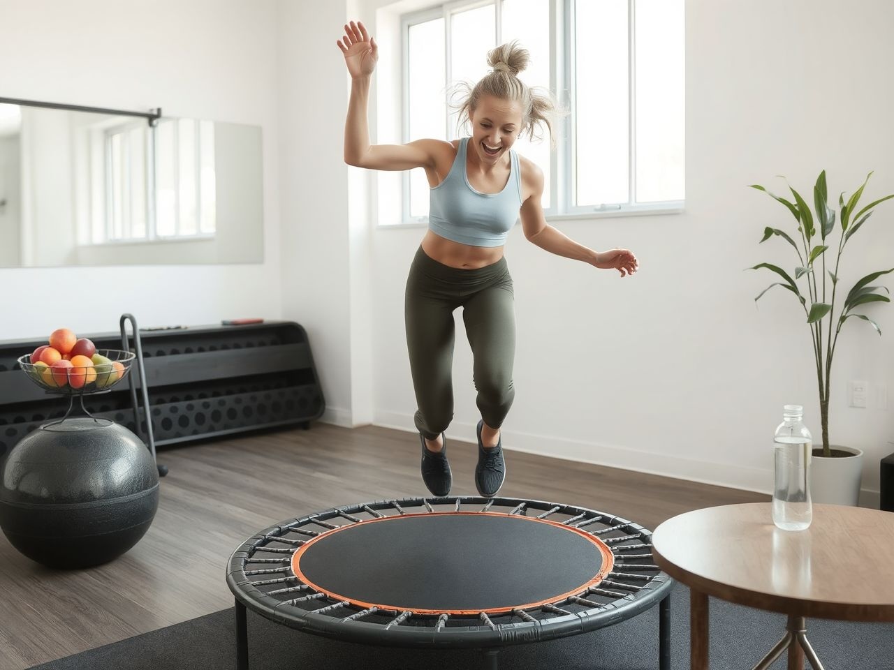 A jumping fitness támogatja az anyagcserét és zsírégetést táplálkozással.