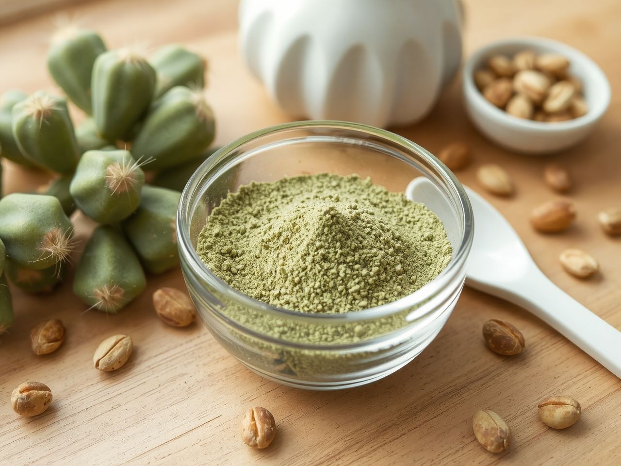 A kaktuszpor gazdag antioxidánsokban és rostokban, támogatva az emésztést.