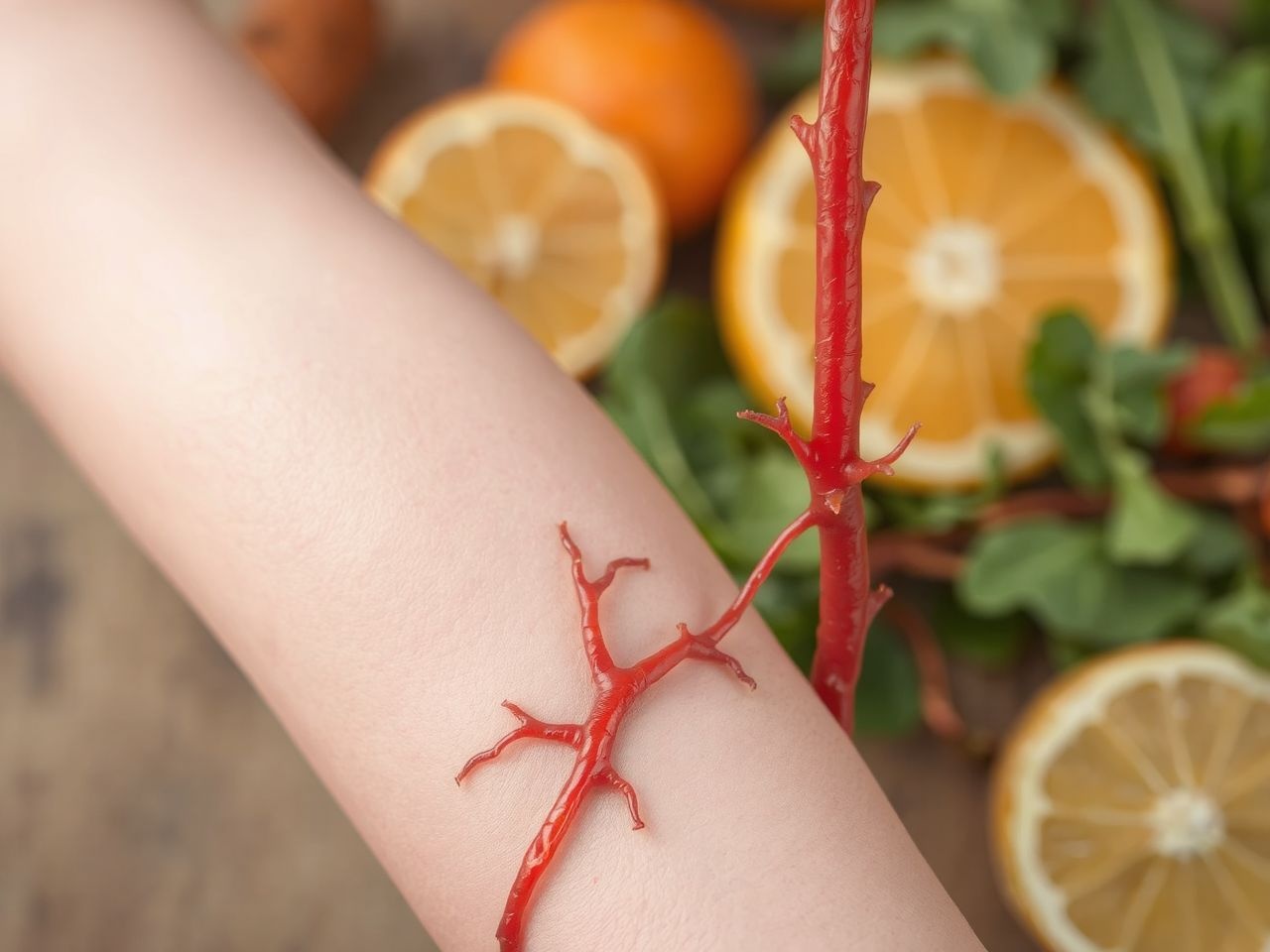 A P-vitamin erősíti a kapillárisok falát és rugalmasságát.
