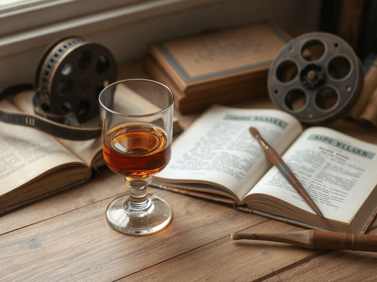 A konyak gyakran ihlette a klasszikus irodalom és filmek alkotóit.