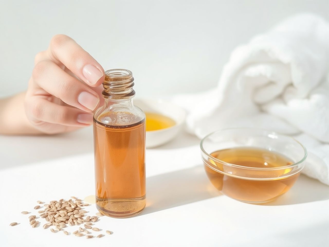 A lenmagolaj antioxidánsai segítik a bőr hidratálását és regenerálódását.