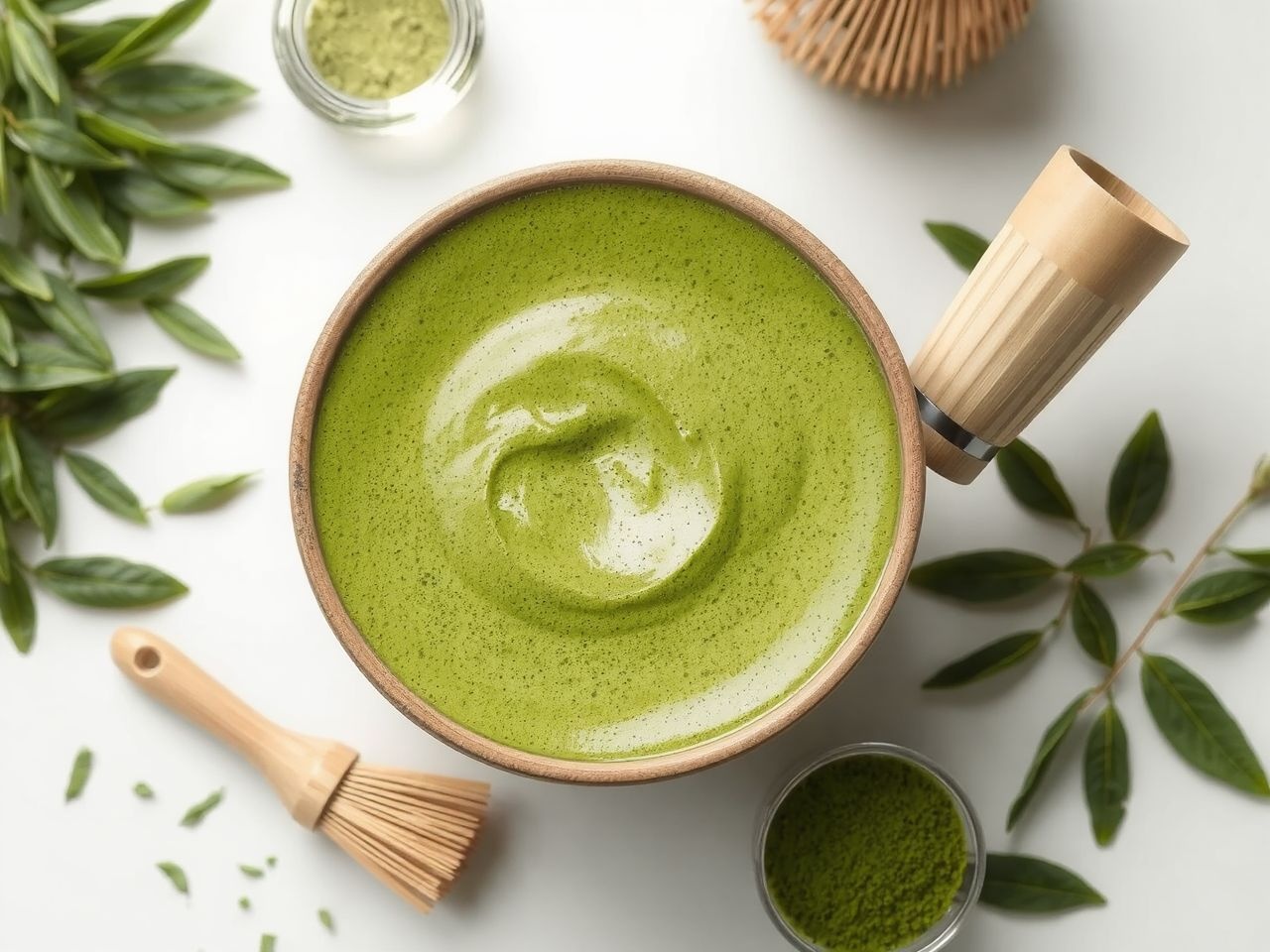A matcha gazdag L-teaninban, fokozva az éberséget és nyugalmat.