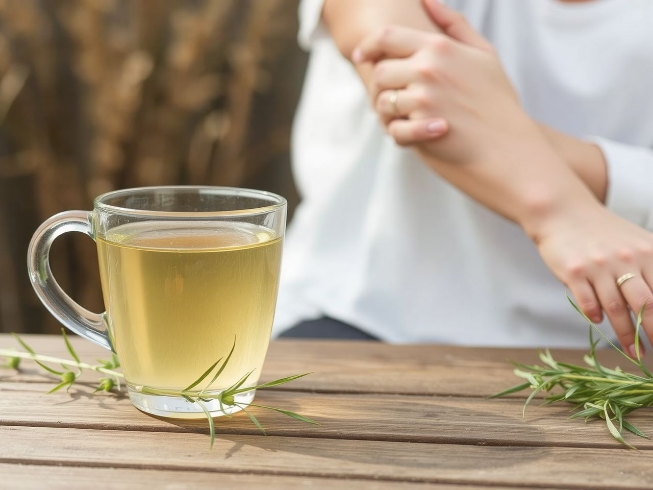 A mezei zsurló tea bőrgyulladásokon segít külsőleg alkalmazva.